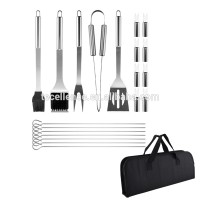 Professional BBQ Accessories 20-Piece Stainless Steel Barbecue Grill BBQ Set Tool