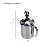 Manual Operated Milk Frother Stainless Steel Hand Pump Milk Foam Maker