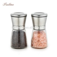 Amazon Hot Selling High Quality Salt Pepper Grinder Mill Stainless Steel Salt and Pepper Grinder Set of 2