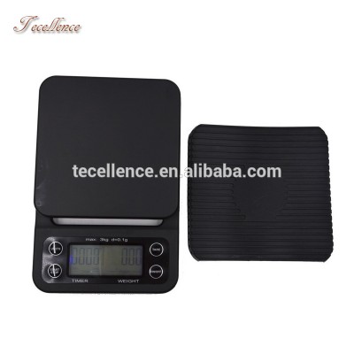 New Hot Selling Digital Coffee Scales Electronic Kitchen Weight Scale with Timer