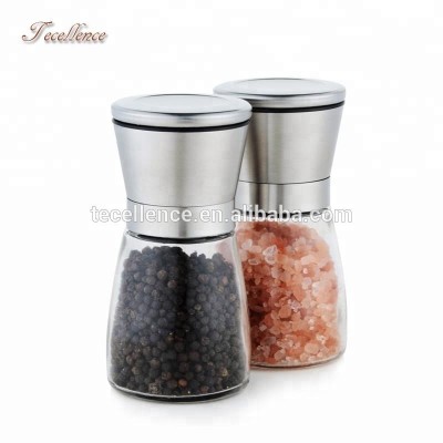 Wholesale Factory Price Pepper Mills Glass Spice Salt and Paper Grinders with High Quality