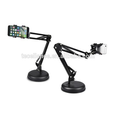 High Quality Metal Flexible Long Arm Cell Phone Desktop Stand Universal Mobile Phone Stand Holder